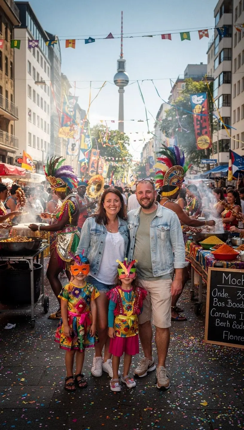 Reiseleiter erklärt Teilnehmern die Logistikdetails für den Transport und Veranstaltungsbesuch in Deutschland.
