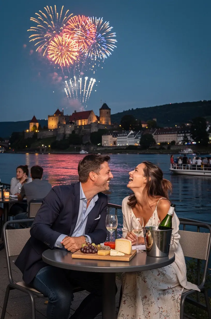 Hotelzimmer mit modernem Komfort, vorbereitet für Gäste eines kulturellen Festivals in Deutschland.